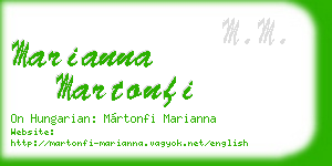 marianna martonfi business card